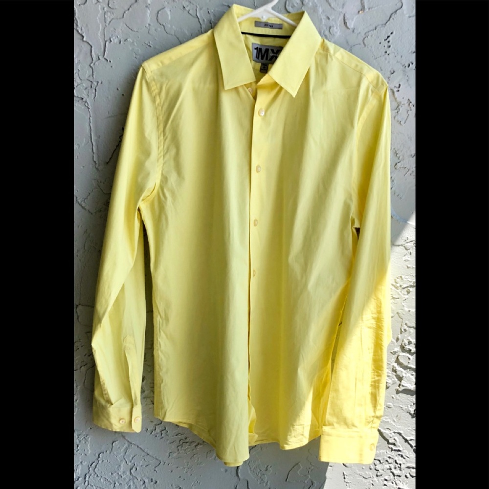 Express Men Fitted Button Down Sz Med - image 1